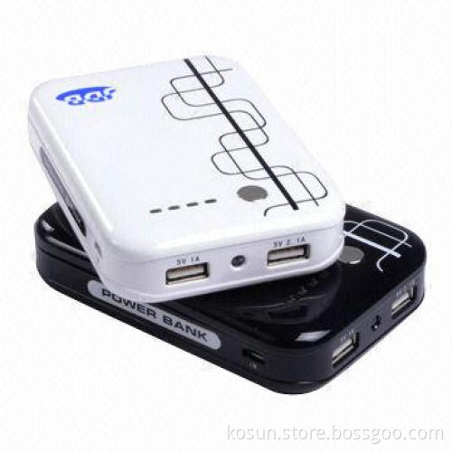 Power bank with 10,000mAh capacity